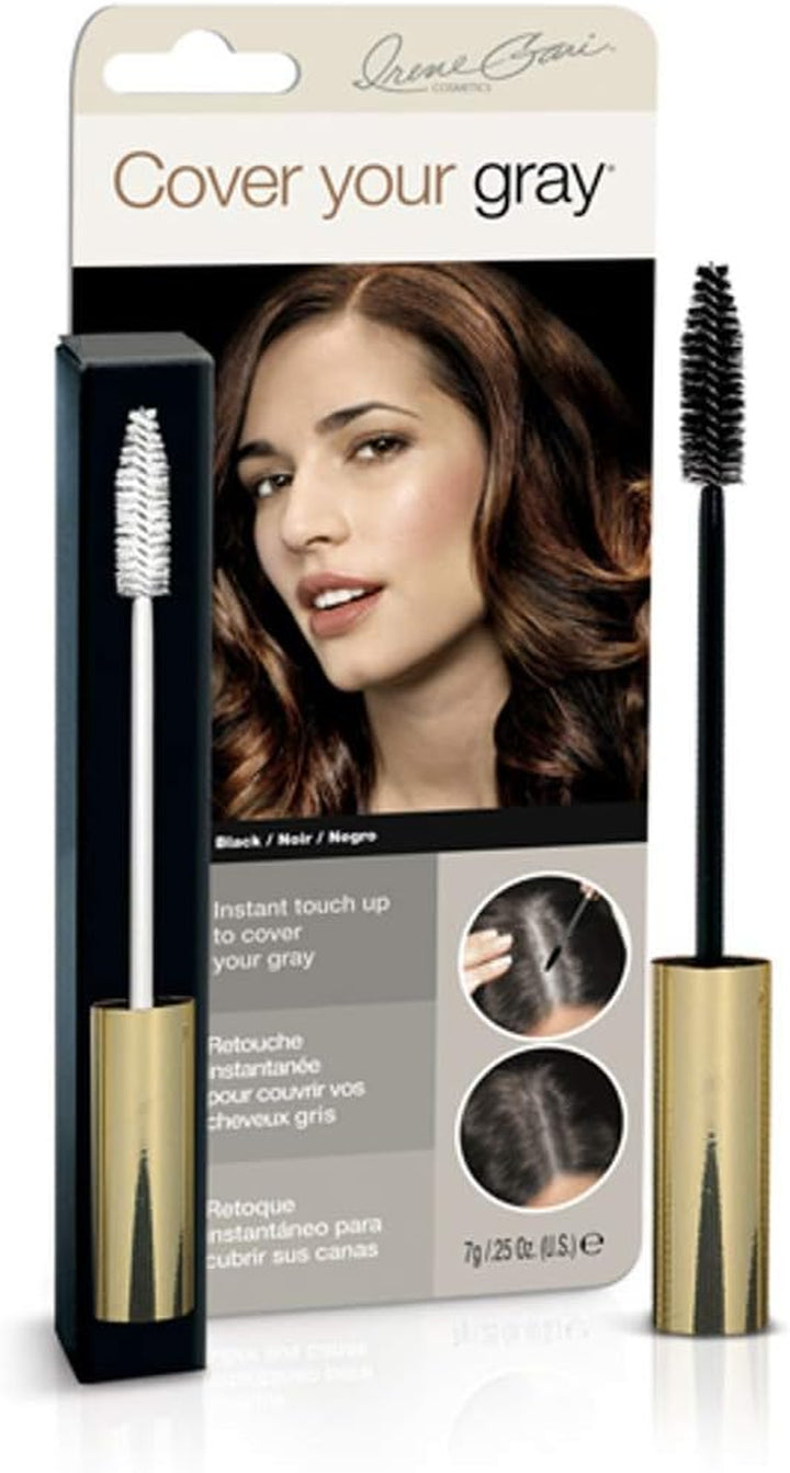 "Irene Gari" Instant Touch up to  Brush in Hair Mascara (Jet Black) 7 Grams