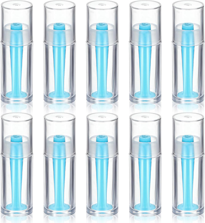 10 Pcs Soft Contact Lens Inserter,Blue Contact Lens Remover Tool Silicone Soft Eye Contacts Plunger for RGP and Scleral Lenses