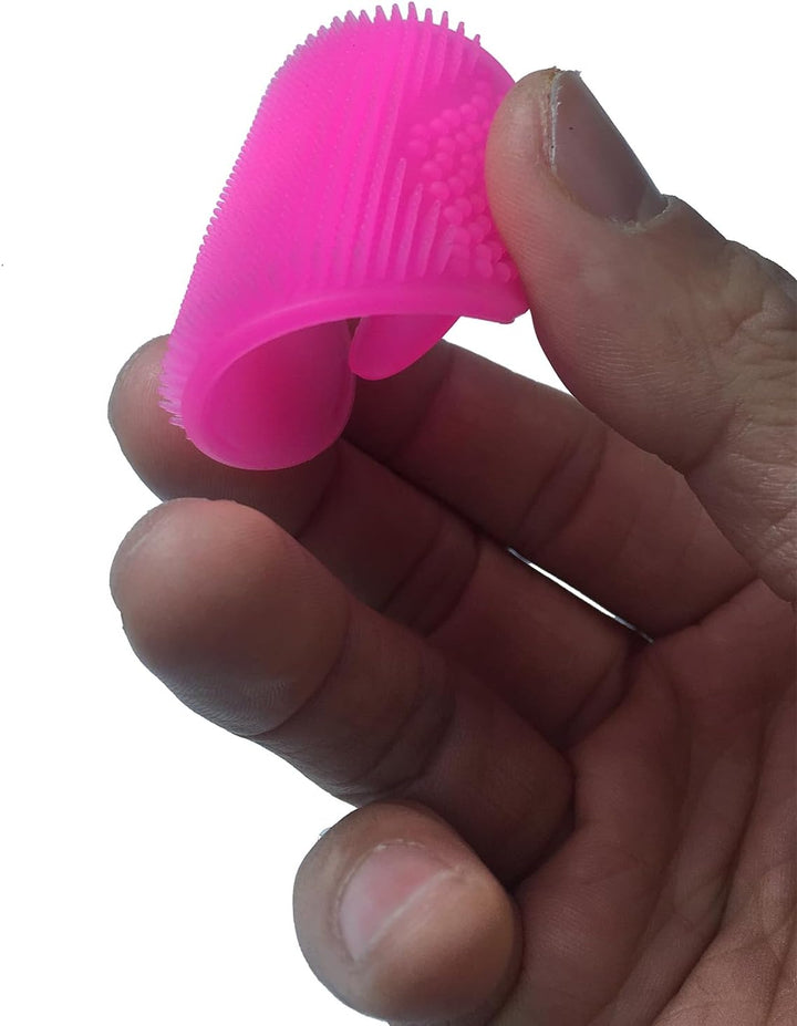 Silicone Face Scrubbers Exfoliator Brush&Baby Bath Brush& Facial Cleansing Brush&Baby Cradle Cap Brush&Silicone Massage Brush,Suitable for Adult Facial Cleansing and Baby Bathing (Small-3Pcs)