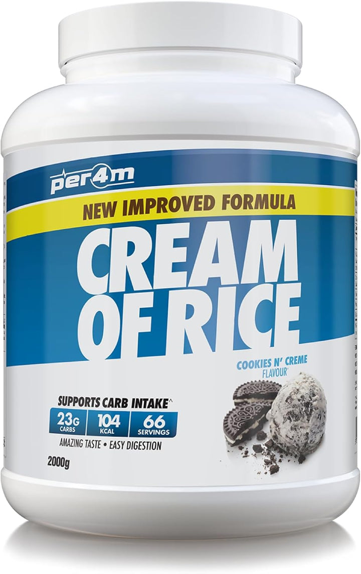 Protein Cream of Rice | Easy-To-Digest Complex Carbohydrate | Gluten-Free, Plant-Based Smooth Rice Porridge | Ideal Pre Post-Workout (2Kg, Chocolate Brownie Batter)