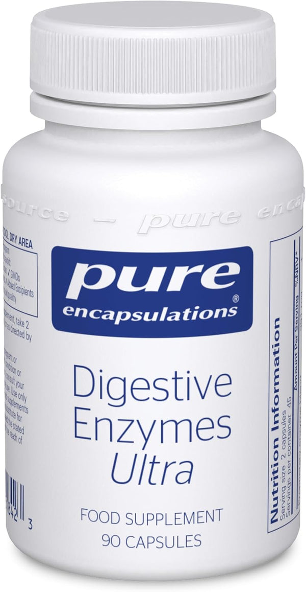 Digestive Enzymes Ultra - Broad Spectrum Vegetarian Digestive Enzymes - Supports Digestion & Nutrient Absorption - 90 Capsules
