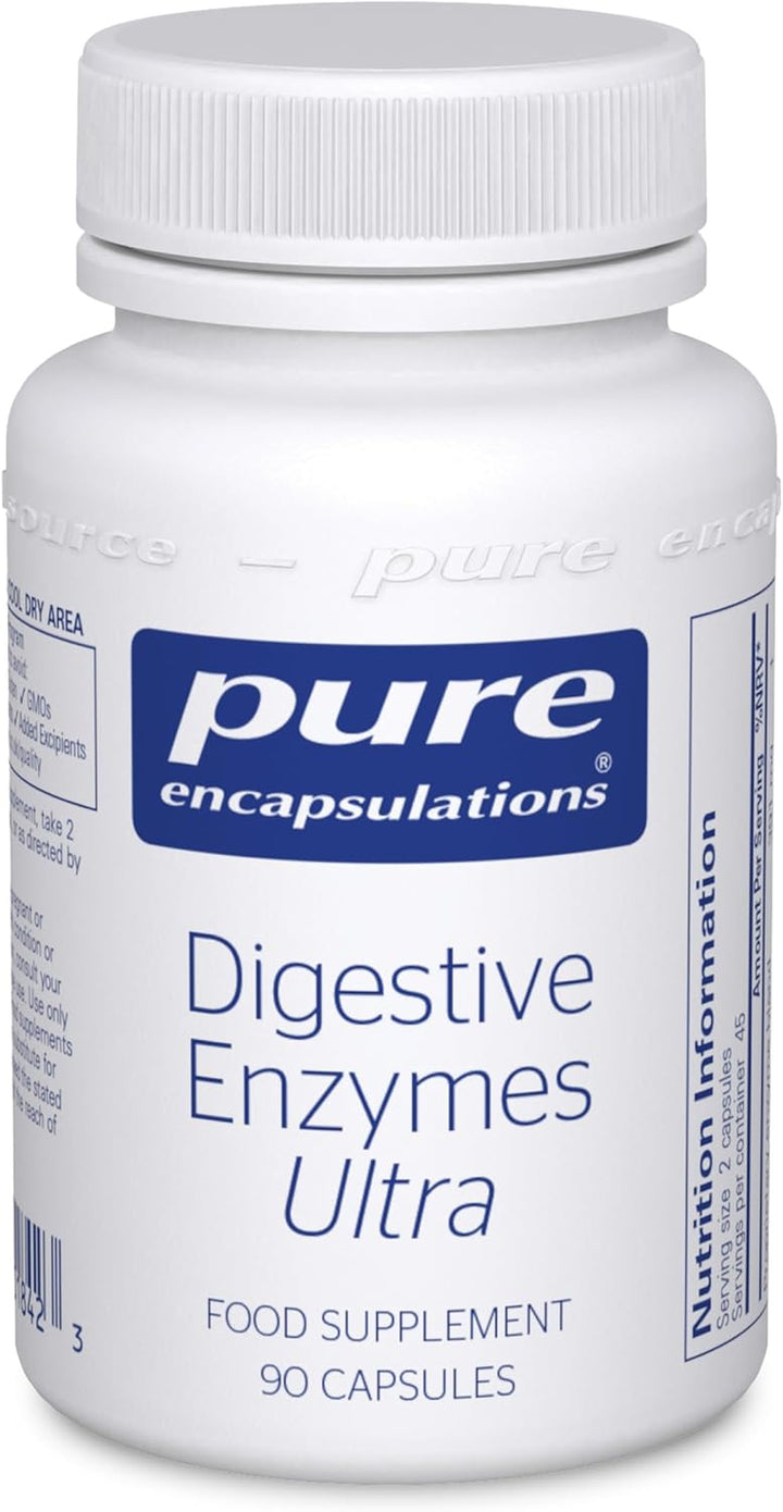 Digestive Enzymes Ultra - Broad Spectrum Vegetarian Digestive Enzymes - Supports Digestion & Nutrient Absorption - 90 Capsules