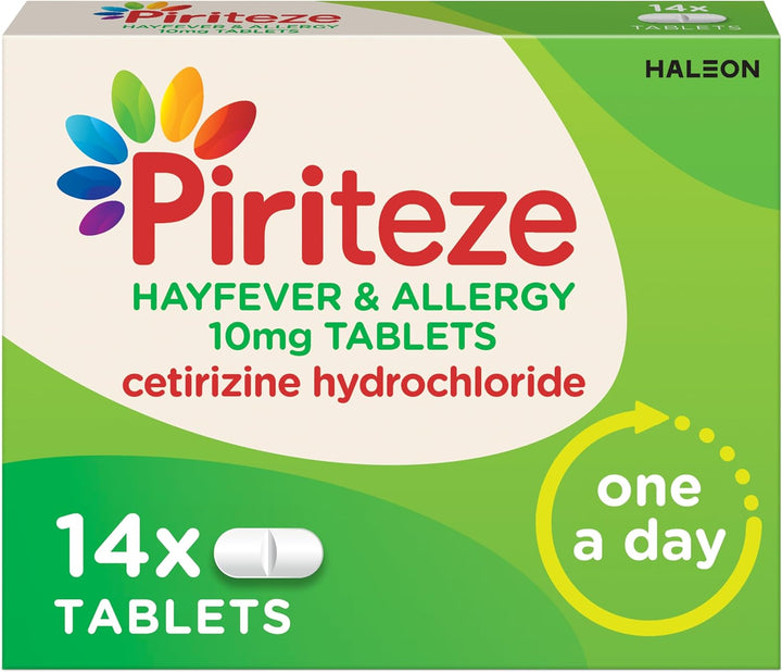 Hayfever & Allergy Antihistamine Tablets, Allergy Relief, Cetirizine, 14S
