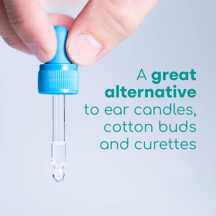 Quick-Action Sodium Bicarbonate Ear Drops for Wax Removal and Blocked Ears, 10Ml - Ear Wax Removal Drops Dissolve and Remove Earwax for Clean Ears - Natural Bicarbonate of Soda Ear Drops