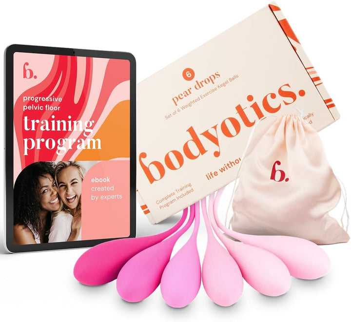 Pelvic Floor Trainer for Women - Complete Kegel Training Set - 6-Piece Set for Beginners