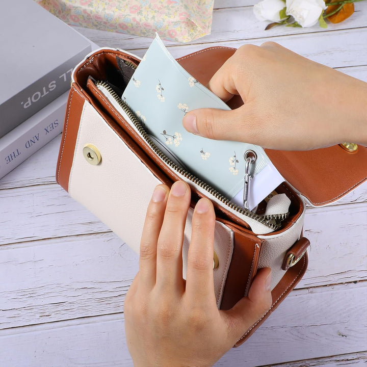 2 Pack Reusable Wipes Pouch Baby Wipe Holder Portable Wet Wipes Dispenser Refillable Travel Baby Wipes Case Waterproof and Dustproof, Baby Wipes Holder Keeps Wipes Fresh