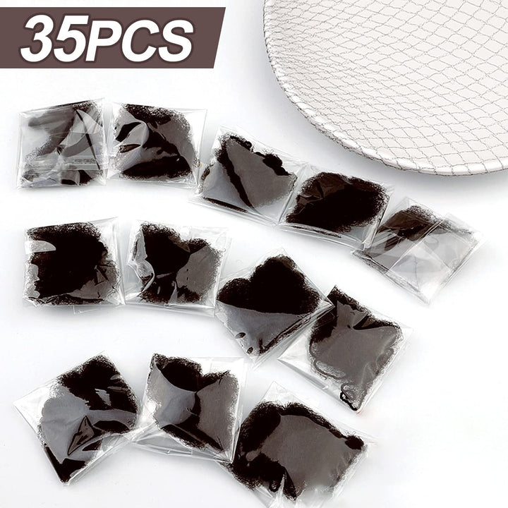 Invisible Hair Nets, 35 Pcs Brown Bun Nets for Girls, Reused Elastic Edge Mesh for Women Bun, Hair Bun Nets for Women Girls Ballet Dancer Catering