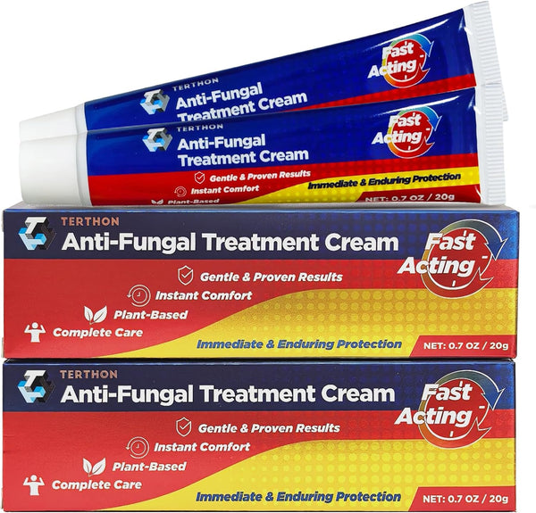 Herbal Antifungal Cream: Treatment for Ringworm, Jock Itch, Athlete’S Foot & Fungal Skin Infections – Natural, Fast-Acting Formula for Adults and Kids (20G (2 Pack))
