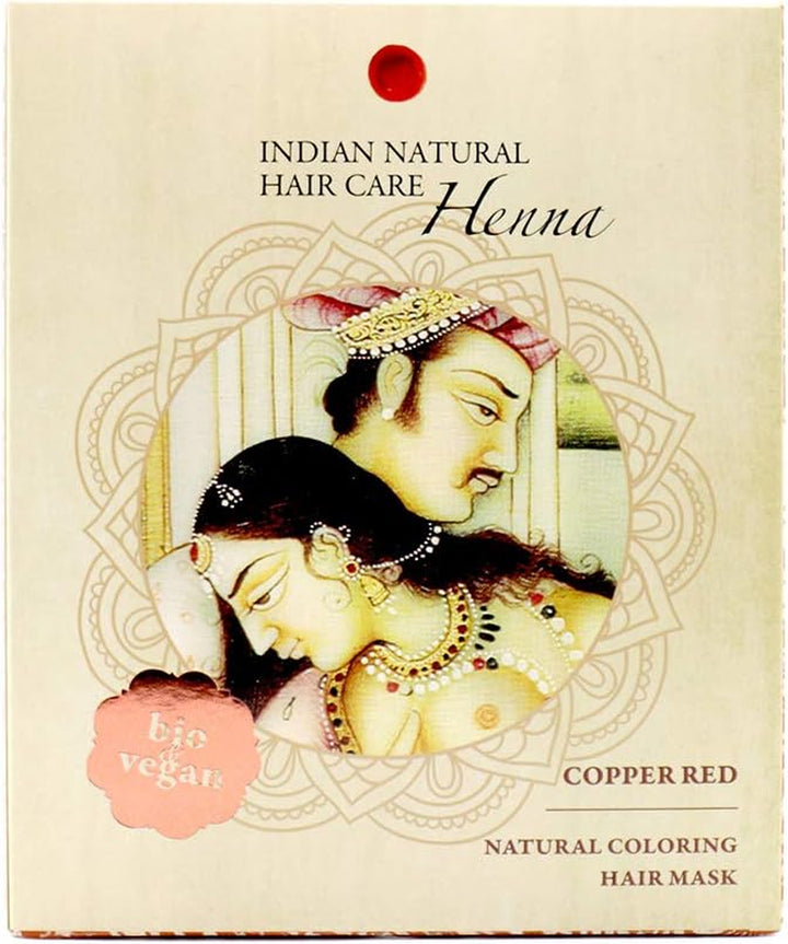 Henna Powder - Red Hair Dye - Fresh and Pure Organic - 200G -  (Copper Red, 200G)