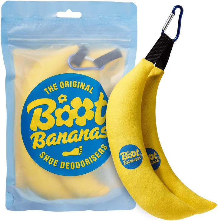 Original Shoe Deodorisers – Banana-Shaped Fresheners to Fight Footwear Funk – Eco-Friendly, Reusable Odour Fighters for Trainers, Boots & Smelly Kit – Combat Stink & Stay Fresh 6-12 Mo