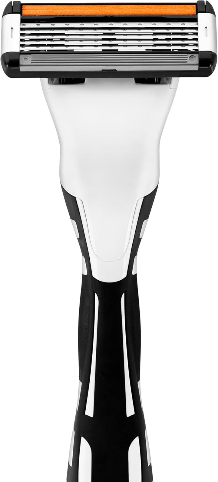 Hybrid 5 Flex Refillable Men'S Razor, 1 Weighted Handle and 10 Nano-Tech Titanium 5-Blade Refills with Precision Blade - Bundle of 1+10