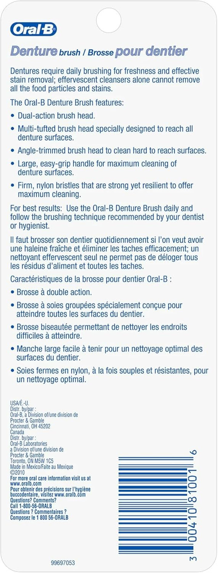 Denture Brush Dual Head - Each, Pack of 1