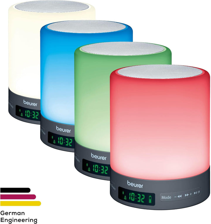 WL50 Wake up Light | Daylight Table Lamp | Helps to Support the Sleep Rhythm | LED Technology | FM Radio with 10 Memory Spaces | Bluetooth & Aux Input | 3 Light Levels