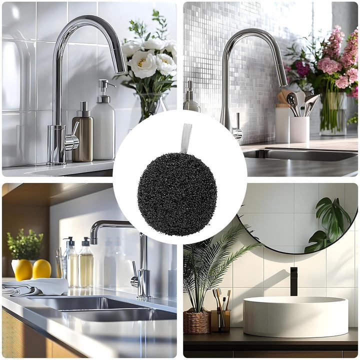 Scratch-Resistant Wire Dish Cloths, Bathroom Wire Cleaning Sponges, Scratch-Resistant Reusable Scouring Cloths for Wet and Dry Cleaning in Kitchen Sink and Stove