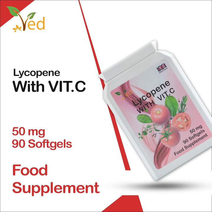 Lycopene Supplement, Supports Energy Balance, Non-Gmo, High Lycopene,50Mg X 90 Softgels