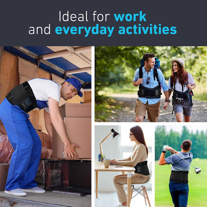 Premium Back Support Belt, Back Brace, Lumbar Support Belt, Lower Back Support for Men and Women, Back Braces for Lower Back Pain, Sciatica Pain Relief Products (L)