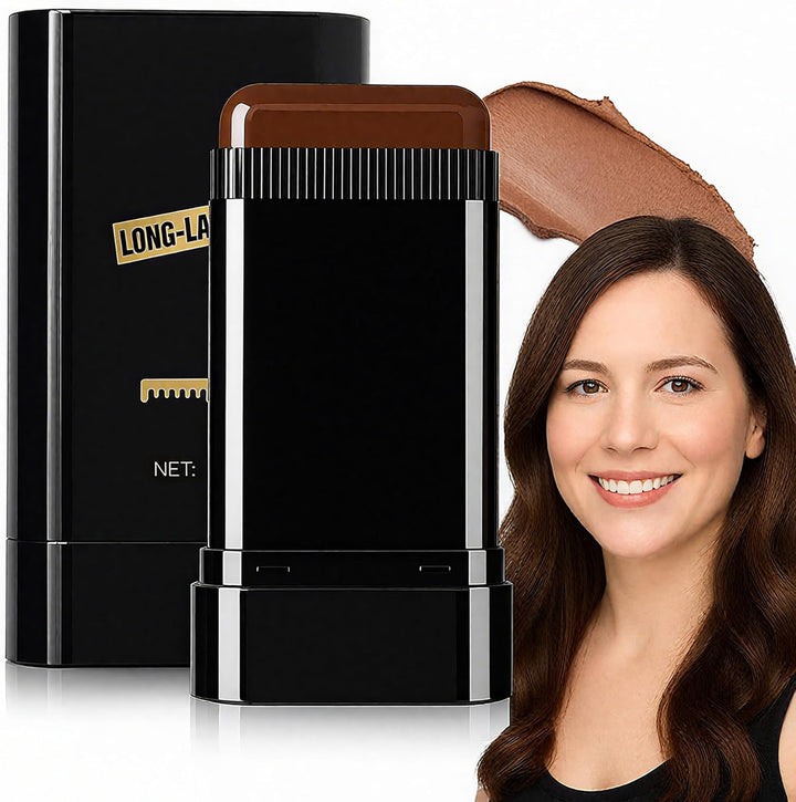 Safe and Convenient Hair Dye Comb, Waterproof Sweat-Proof Hair Dye Stick with Comb, 2-In-1 Quick Touch-Ups Dye Comb for Women & Men (Coffee)