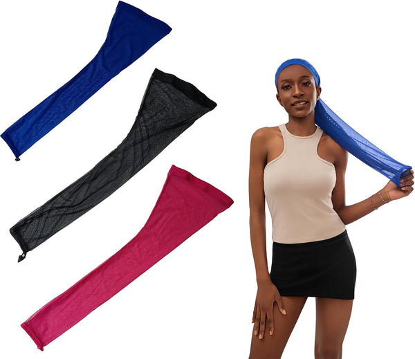 Hair Weave Sleeve for Locs Stretch Mesh Hairweave Sleeve for Braids, Dreadlocks, Twists, Breathable & Lightweight Loc Sock