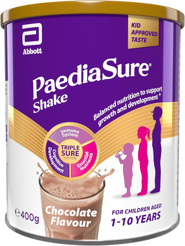 Paediasure Shake – Chocolate Flavour – 400G – Balanced Nutritional Supplement Drink – Multivitamin for Kids – with Protein, Carbohydrates & Minerals – Supports Growth & Development – Vegetarian