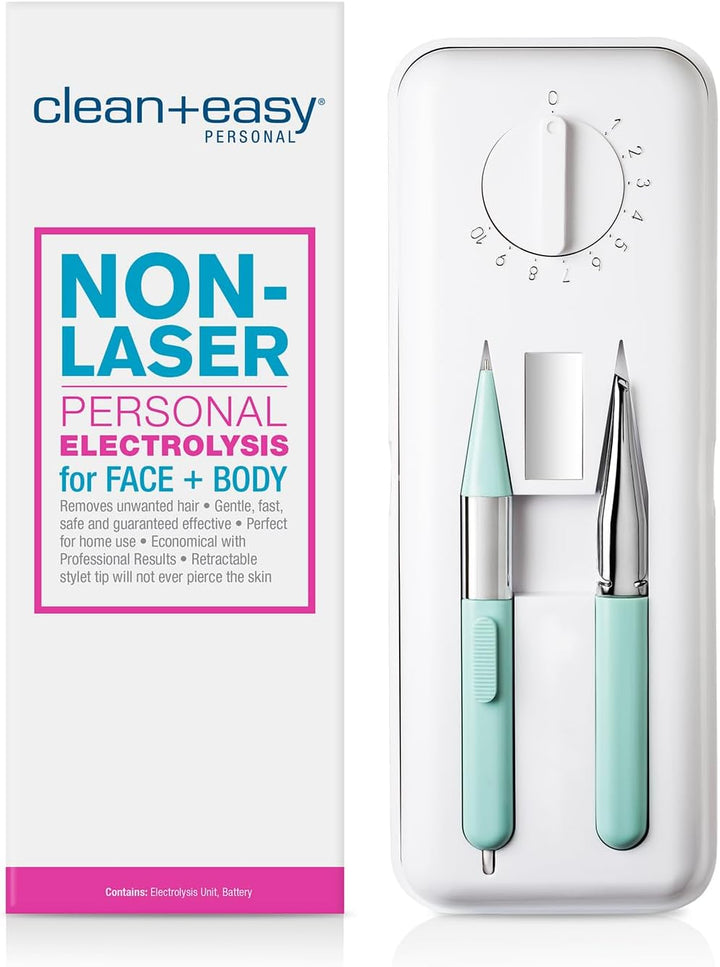 Non-Laser Electrolysis for Face and Body Permanent Hair Removal Battery Operated