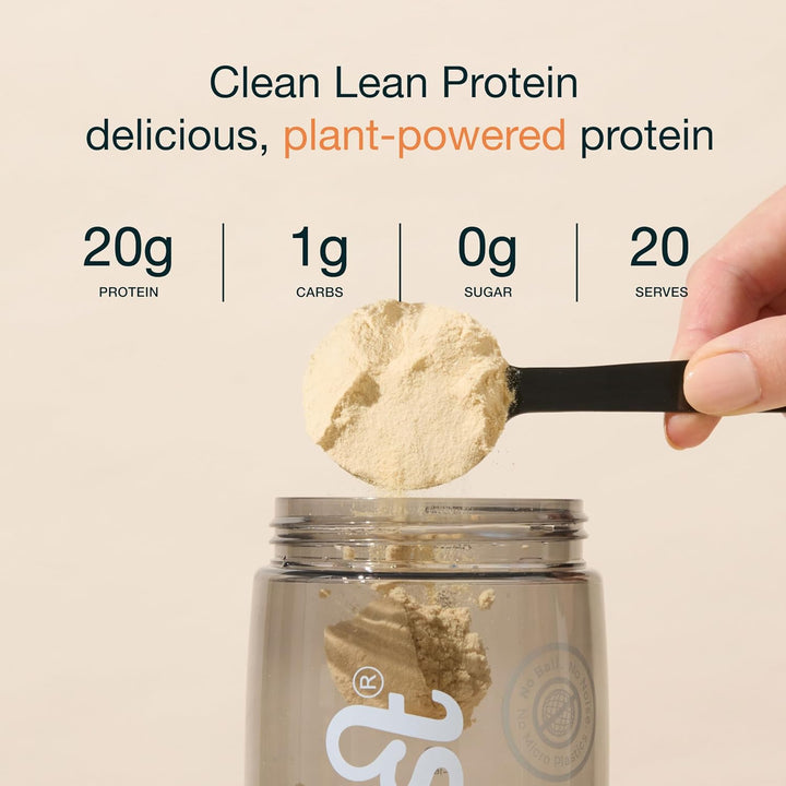 Vegan Protein Powders by  - Clean Lean Protein - Smooth Vanilla - Plant Based Pea Protein Shake - Low Calorie & Low Carb - Gluten Free - Dairy Free - 500G (20 Servings)