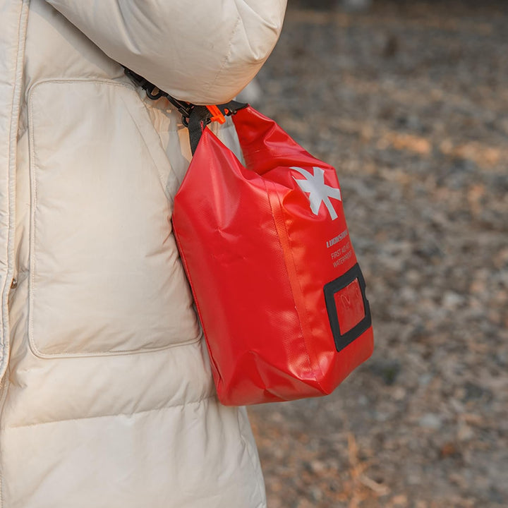 Waterproof First Aid Kit Dry Bag Empty, Portable Roll Top Medicine Bag with Transparent Window for Fishing Kayaking Boating Swimming Camping Raftin (2L)