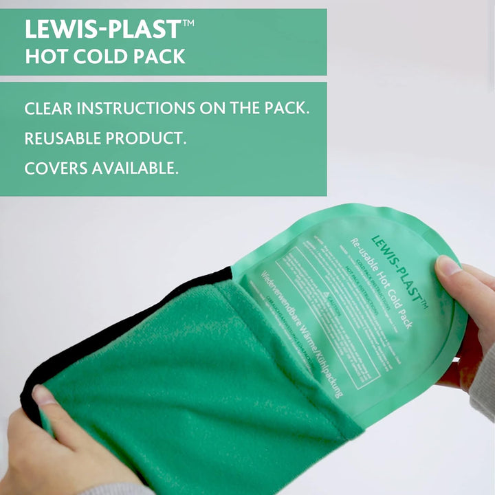 Premium Hot & Cold Reusable Gel Pack Compress Wrap with Sleeve - Ice Heat Packs for Knee, Back, Shoulder, Ankle and Neck Injury- Cramps, Migraine, Toothache, Bruises, Lumbar, Sciatica Pain