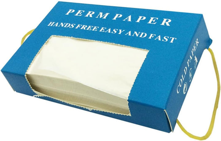 Salon Perm Paper Hair Curling Paper Disposable Hot Cold Hair Curling Tissue for Hairdressing Styling Tools 350PCS, Perming End Papers