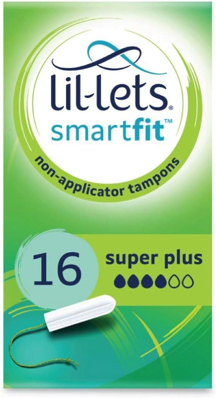 Non-Applicator Ultra Tampons, 10 Count (Pack of 1), for Extremely Heavy Flow, 6 Droplets, Plant-Based, Smartfit™ Non-App Tampon
