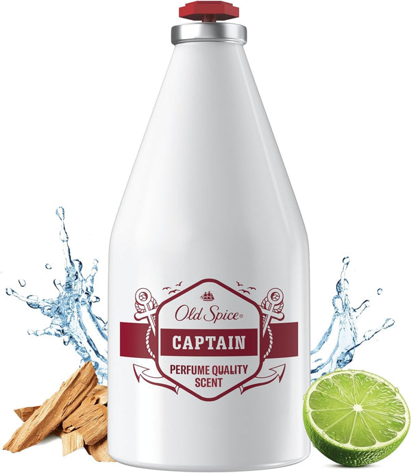 Captain after Shave Lotion for Men 100Ml with Perfume Quality Scent, Refreshing Lotion for Face and Neck to Cool and Invigorate