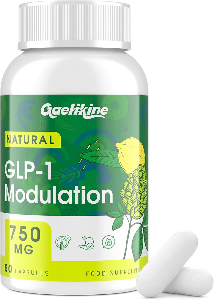 GLP-1 Modulation 750Mg, Natural GLP Supplement with Synbiotics, Hops Flower Extract & Eriocitrin - 60 Capsules