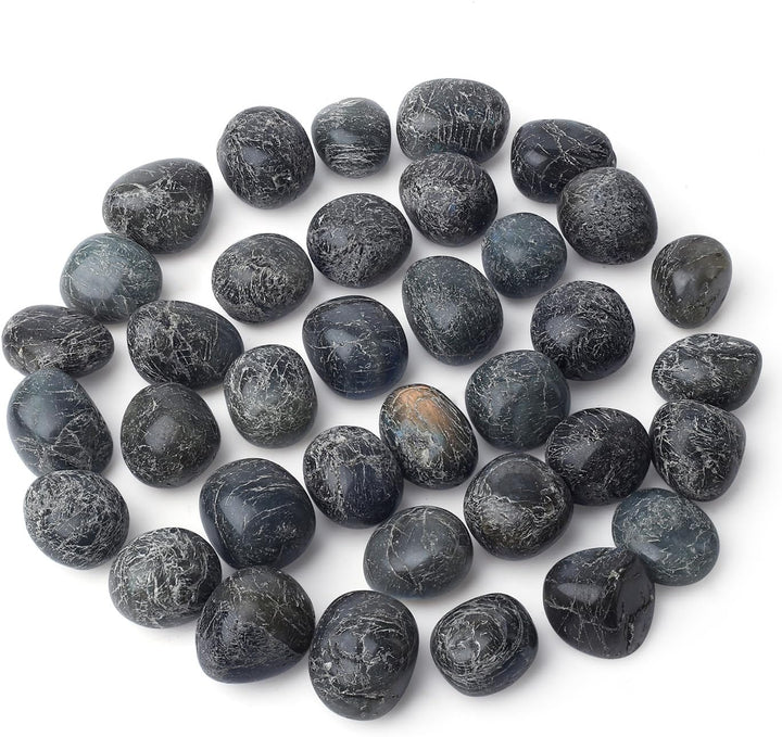 0.55Lb Healing Crystals Gemstones Set Polished Gems Stones for Kids Decorative Coloured Tumbled Bulk Chakra Spiritual Reiki Divination Meditation Rock Stone 15PCS