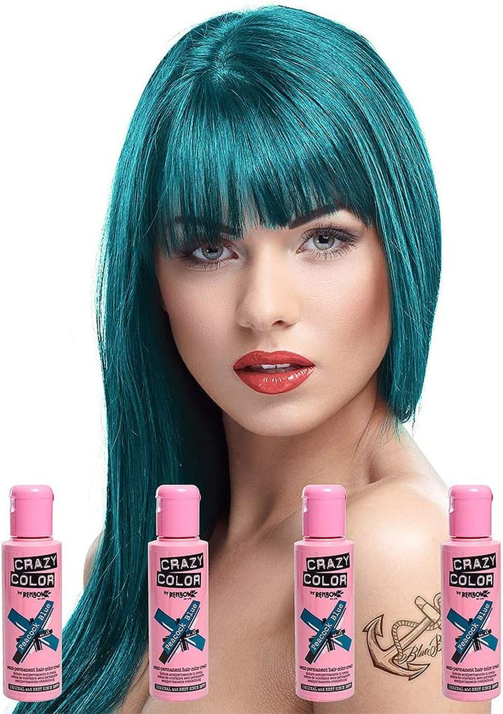 2X  Semi-Permanent Hair Dye 2X 100Ml (Fire Red)