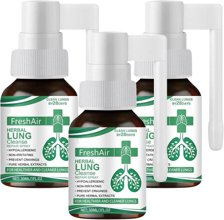 Herbal Lung Cleansing Spray, Lung Cleanse Repair Spray for Healthier and Cleaner Lungs, Powerful Lungs Support & Cleanse & Respiratory, Natural Respiratory Cleanse & Breathe Sprays - 30Ml (1)