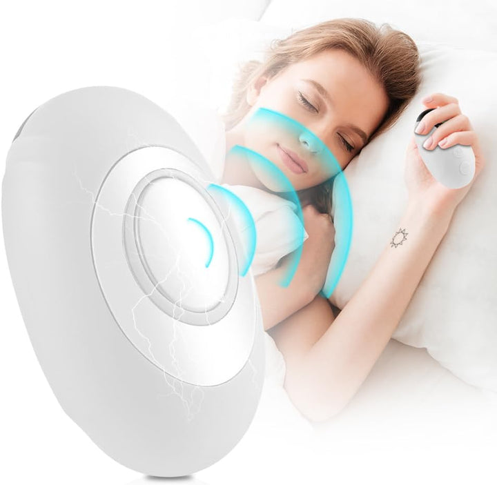 Sleep Aid Device, USB Rechargeable Handheld Sleep Aids for Adults Kids with 15 Gears and 2 Modes, Calm Carry Sleep Aid for Relieving Anxiety & Improving Deep Sleep (White)