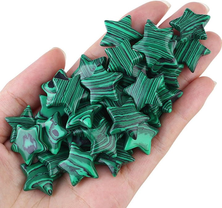 20 Pcs Crystals and Gemstones Star Healing Crystals Set Reiki Chakra Protection Polished Stones Meditation Energy Balancing Crystal