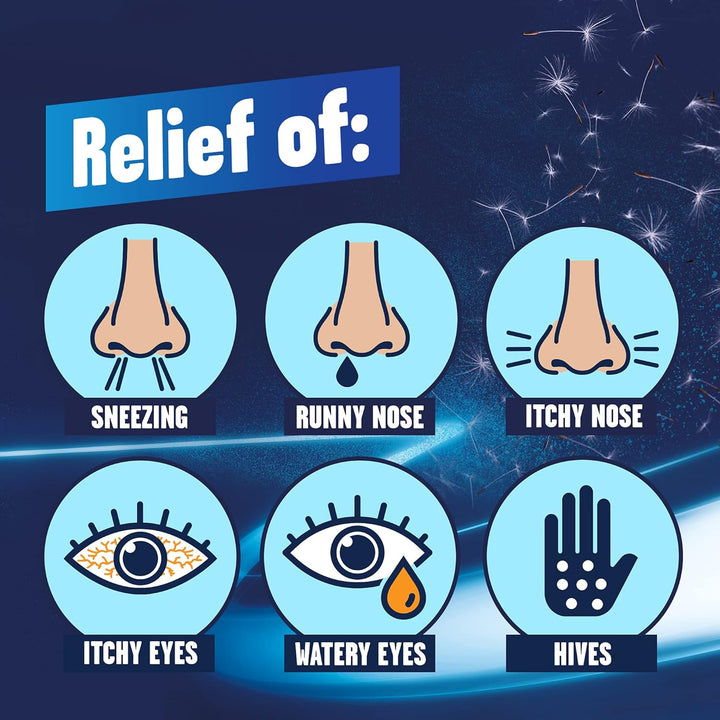 Allergy Relief Capsules (1 X 24), Antihistamine Capsules with Acrivastine, Hayfever Tablets for Relief, Suitable for Pet, Dust, and Skin Allergies