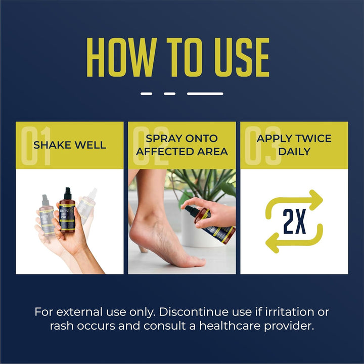 Athletes Foot Spray (200 Ml) –Antifungal Athletes Foot Treatment with Natural Peppermint & Lemongrass Oil for Smelly Feet, Soothes Itch, Cracks Control & Helps Prevent Foot Recurrence