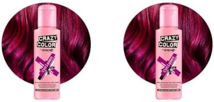 Vibrant Vermillion Red Semi-Permanent Hair Dye. Highly Pigmented Scarlet Red Conditioning & Oil Nourishing Vegan Formula | No Bleach or Ammonia | 100Ml