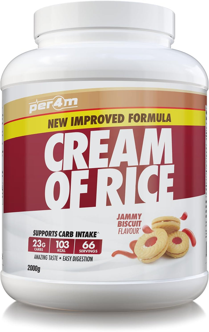 Protein Cream of Rice | Easy-To-Digest Complex Carbohydrate | Gluten-Free, Plant-Based Smooth Rice Porridge | Ideal Pre Post-Workout (2Kg, Chocolate Brownie Batter)