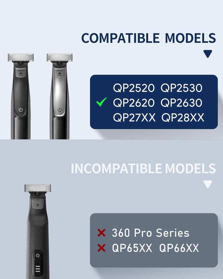 14-In-1 Adjustable Guard Comb 0.4-10Mm, Compatible with QP2734 QP2824 QP2520 QP2530 QP2620 QP2630 - Built-In Dial Guide Guards Attachment Perfect for Shaving & Grooming, Not Fit Pro Series