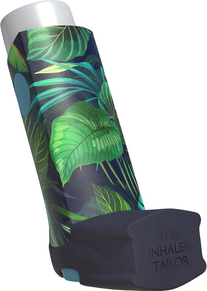 Flora Collection of Inhaler Cases – for Ventolin and Shorter Style Inhalers – Vegan Leather Case for Kids and Adults – Handmade in England (Sunflowers, Ventolin Style)