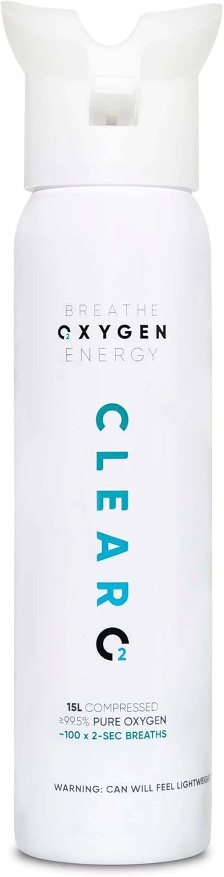 15L Oxygen Can with Inhaler Cap | Pure Breathing Oxygen in a Lightweight Aluminium Canister | Made in Britain