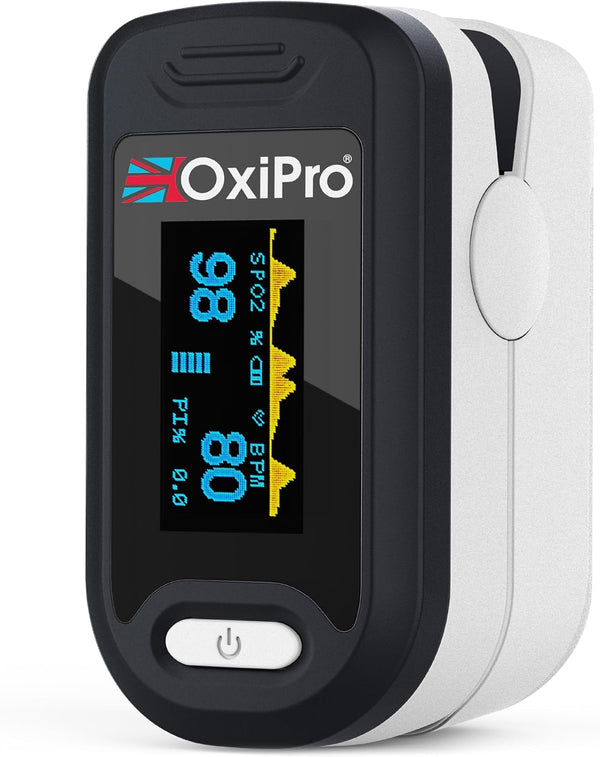 OX2 - CE Certified - MHRA Registered Pulse Oximeter/Blood Oxygen Monitor - Finger Oxygen Saturation Monitor/Sats Monitor Spo2 - UK Approved Medical Device