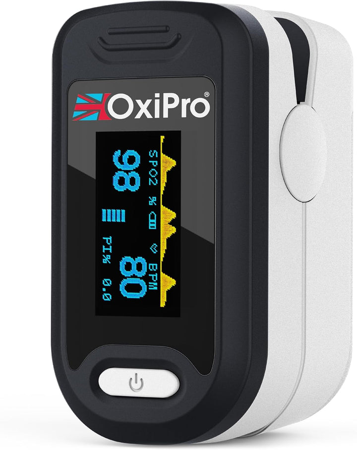 OX2 - CE Certified - MHRA Registered Pulse Oximeter/Blood Oxygen Monitor - Finger Oxygen Saturation Monitor/Sats Monitor Spo2 - UK Approved Medical Device