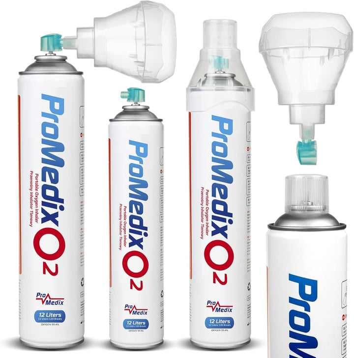 PR-994 Portable Oxygen Inhaler 12L in a Can 99.4% with Mouthpiece (Lot De 1)