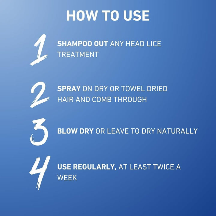 Prevent Headlice 200Ml Spray - Nit Protection Treatment, Detangles and Conditions, Clincally Tested Convenient Leave in Spray