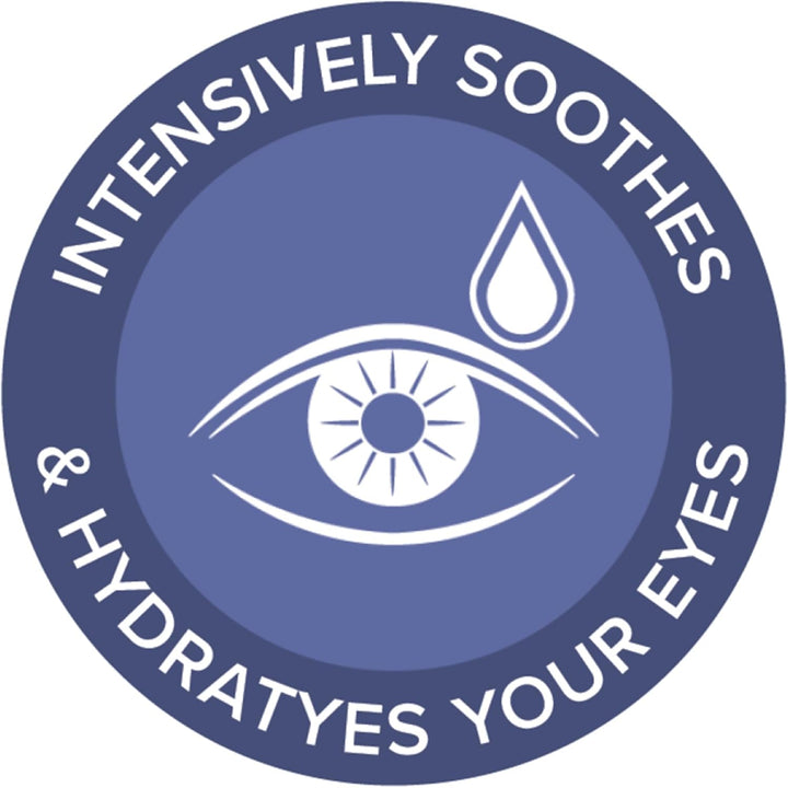 Intensive Soothing Eye Drops for Dry Eyes - Instant and Long-Lasting Lubricating Eye Drops for Tired Eyes with Hyaluronic Acid, Suitable for Contact Lens Wearers, 10 Ml