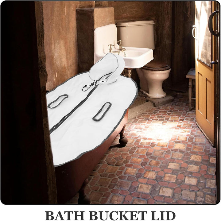 Foldable Bathtub Cover Lid Thickened Plastic Thermal Replacement for Bath Tub Easy-Install Insulated Foldable Shower Tub Lid Multipurpose Warm Retention for Home Spa and Massage