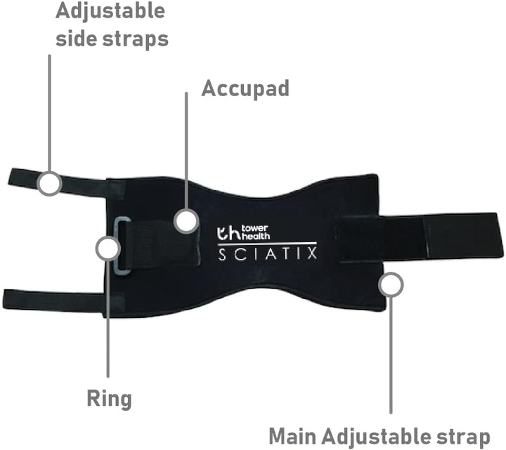 Sciatix - Instant Sciatica Pain Relief Product |Helps Relieve Back Pain and Sciatic Pain by Acupressure Compression Relief Calf Support WRAP Class I Medical Device